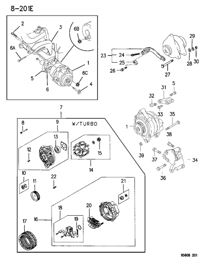 1995 Chrysler Sebring Alternator Diagram