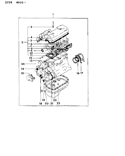 1985 Dodge Ram 50 Engine Gasket Sets Diagram 3