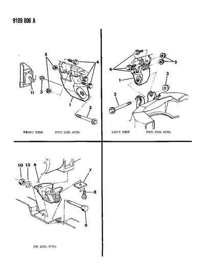 1989 Chrysler Fifth Avenue Engine Mounting Diagram