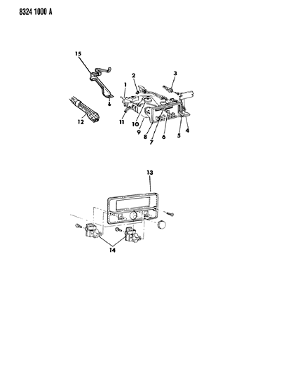 1989 Dodge Ram Van Control, Air Conditioner Diagram