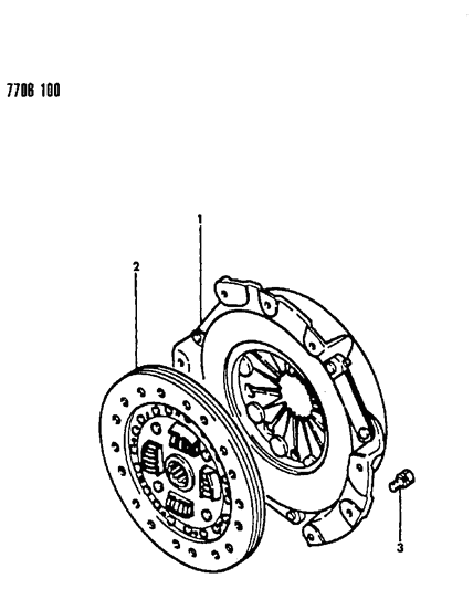 1988 Chrysler Conquest Clutch Diagram