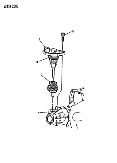 1992 Dodge Caravan Cables And Pinion, Speedometer Diagram