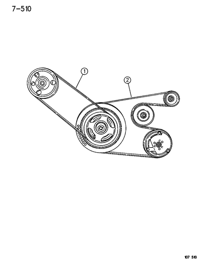 1996 Chrysler Cirrus Drive Belts Diagram