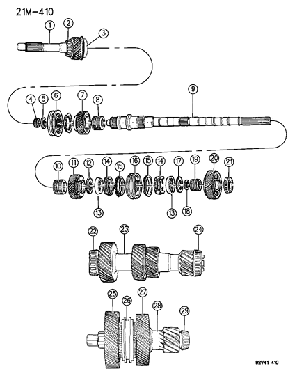 1996 Dodge Viper Gear Train Diagram