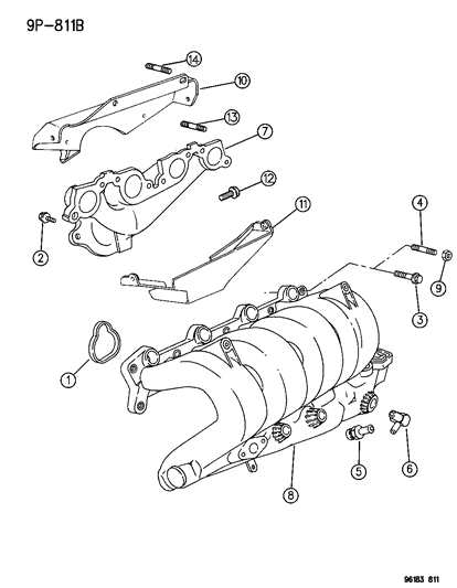 1996 Dodge Stratus Bolt Diagram for 6504020