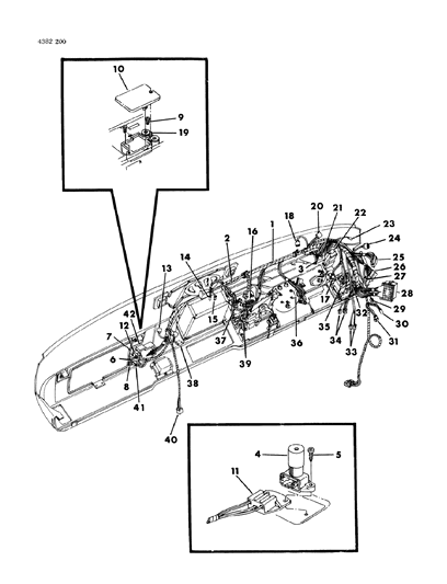 1985 Dodge Ram Van Instrument Panel Wiring Diagram