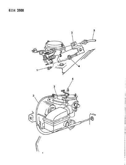 1986 Dodge Omni Throttle Control Diagram 1