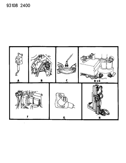 1993 Chrysler Town & Country Sensors Diagram