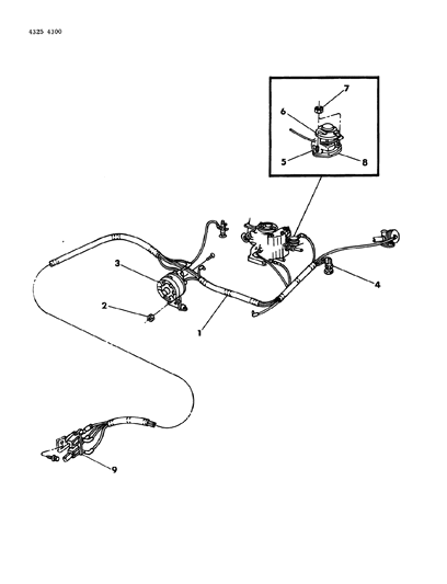 1985 Dodge D150 EGR System Diagram 3