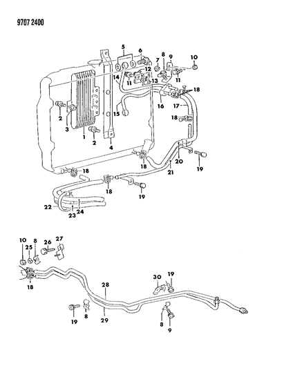 1989 Dodge Ram 50 Oil Cooler Lines Diagram 1