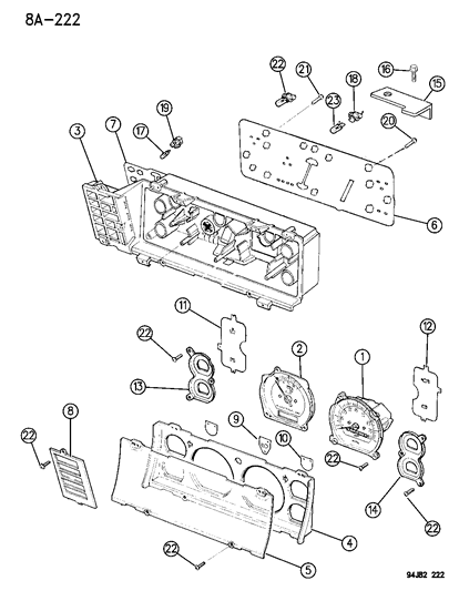 1996 Jeep Cherokee Instrument Cluster Diagram 2