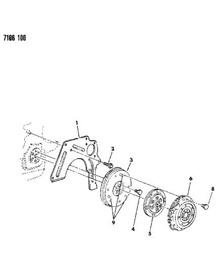 1987 Chrysler Town & Country Clutch Diagram