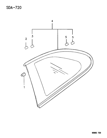 1996 Dodge Avenger Quarter Glass Diagram