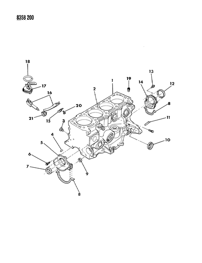 1988 Dodge Dakota Cylinder Block Diagram 1