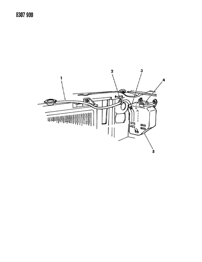 1989 Dodge Dakota Coolant Reserve Tank Diagram