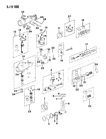 1987 Jeep J20 Gear - Power Steering Diagram