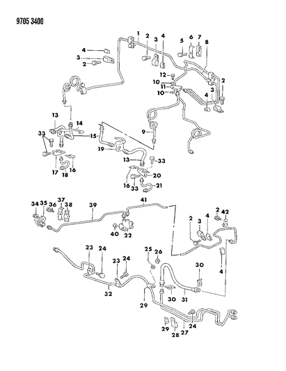 1989 Dodge Raider Connector Diagram for MB316983