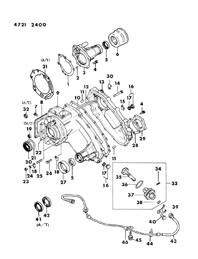 1984 Dodge Ram 50 Case & Miscellaneous Parts Diagram 2