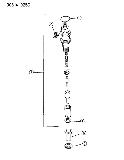 1990 Dodge D350 Fuel Injector Diagram