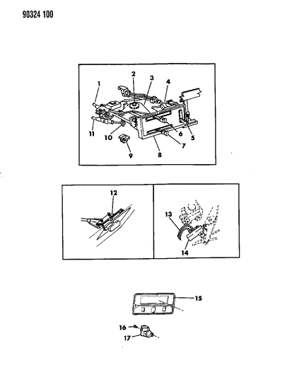 1990 Dodge Ram Van Controls, Heater Diagram