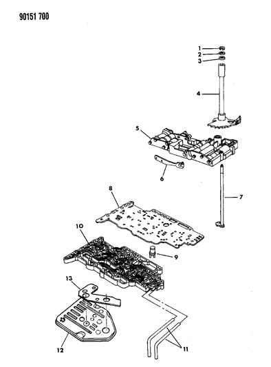 1990 Dodge Shadow Valve Body Diagram 1