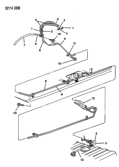 1992 Dodge Grand Caravan Fuel Lines Diagram