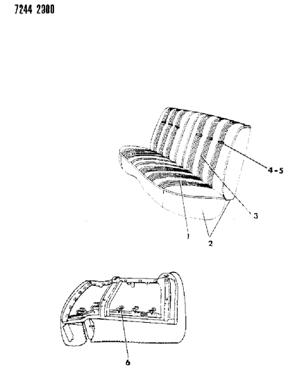 1987 Dodge Diplomat Rear Seat Diagram 1