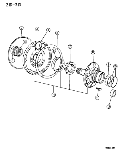1994 Jeep Grand Cherokee Oil Pump With Reaction Shaft Diagram 2
