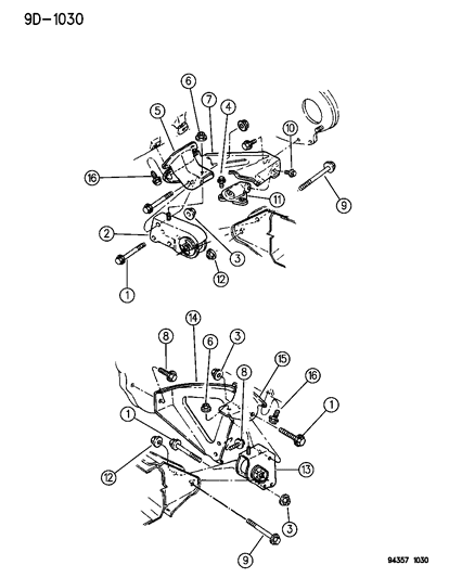 1996 Dodge Ram Wagon Engine Mounting Diagram 5