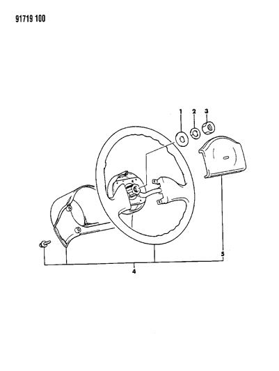 1991 Dodge Colt Steering Wheel Diagram