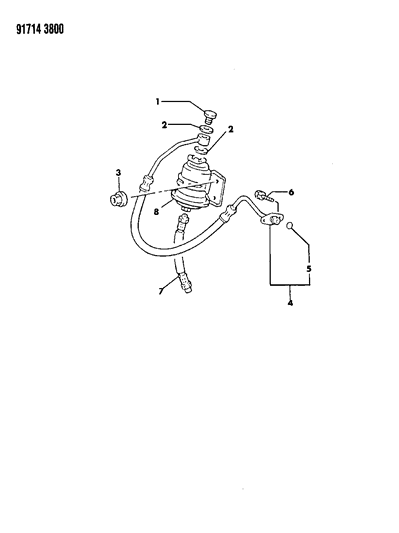 1991 Dodge Colt Fuel Filter Diagram