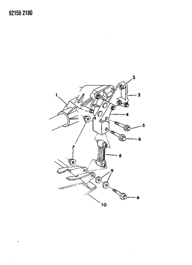 1992 Dodge Caravan Engine Mount Power Transfer Unit Diagram