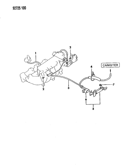 1992 Dodge Colt EGR System Diagram 2