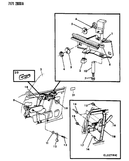 1987 Dodge 600 Motor F/DR E Diagram for 4396403