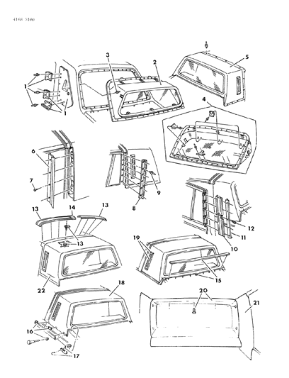 1984 Chrysler New Yorker Mouldings & Ornamentation - Exterior View Diagram 2