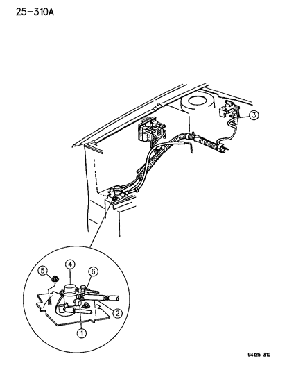 1995 Dodge Neon Vapor Canister Diagram 1