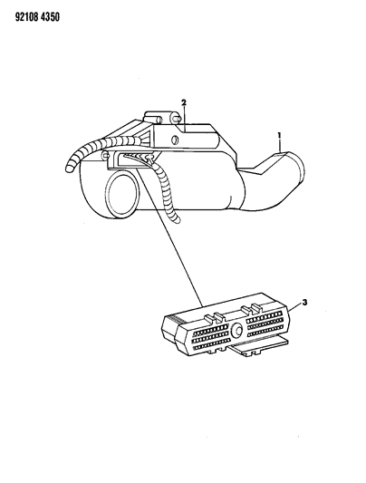 1992 Dodge Shadow Single Board Engine Controller Diagram