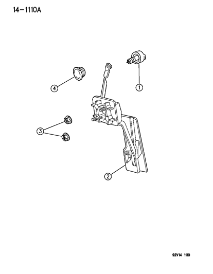 1995 Dodge Viper Accelerator Pedal Diagram