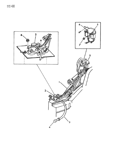 1985 Chrysler Executive Limousine Vapor Canister Diagram 2