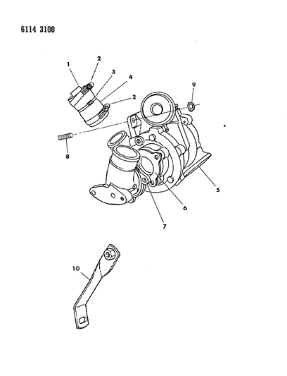 1986 Chrysler Laser Turbo Charger Diagram