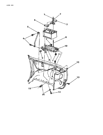 1985 Dodge Ramcharger Battery Tray Diagram