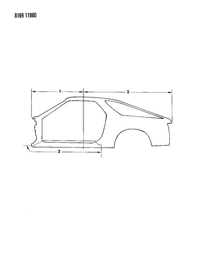 1988 Dodge Daytona Aperture Panels Diagram