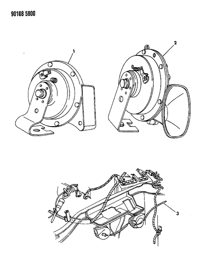1990 Chrysler New Yorker Horn Diagram