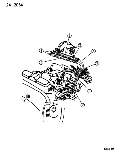 1996 Dodge Dakota Plumbing - Heater Diagram