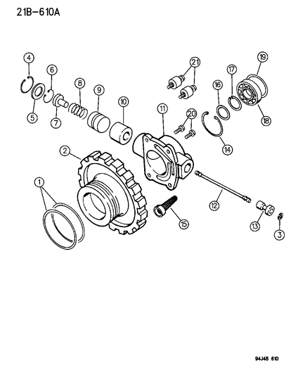 1995 Jeep Wrangler Governor , Automatic Transmission Diagram 2