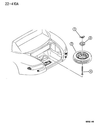 1992 Dodge Viper Spare Wheel Diagram