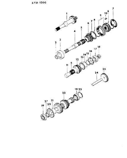 1985 Dodge Colt Gear Train Diagram