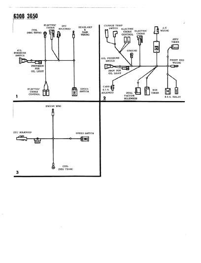 1986 Dodge Ram Van Wiring - Emission Diagram