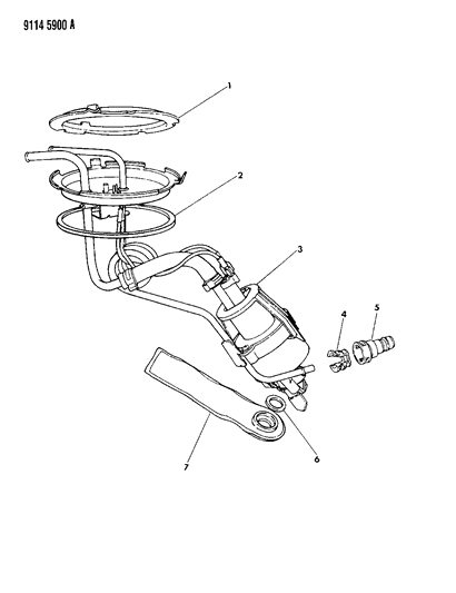 1989 Dodge Grand Caravan Fuel Pump Diagram 1