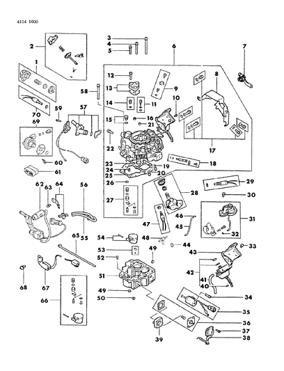 1984 Chrysler LeBaron Screw Diagram for MF350047